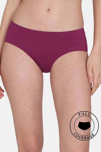 Buy Zivame Low Rise Full Coverage Hipster Panty - Raspberry Radiance